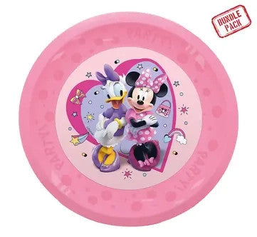 Disney Minnie Junior mikro augstākās kvalitātes plastmasas šķīvju komplekts, 4 gab., 21 cm