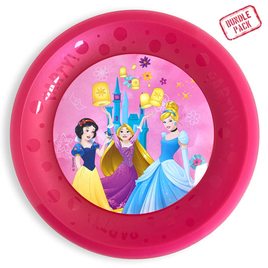 Disney Princess Junior Live Your Story mikro augstākās kvalitātes plastmasas šķīvju komplekts, 4 daļas, 21 cm