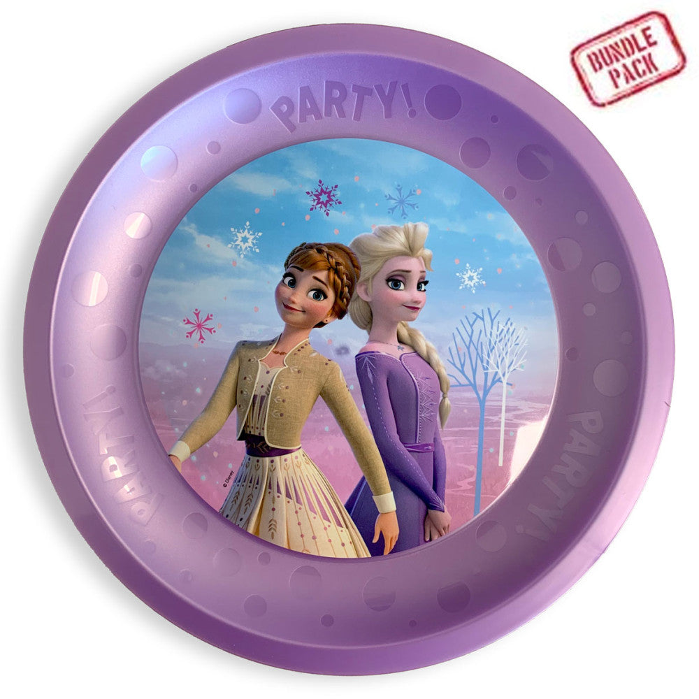 Disney Frozen Wind mikrošķiedras plastmasas šķīvju komplekts, 4 gab., 21 cm