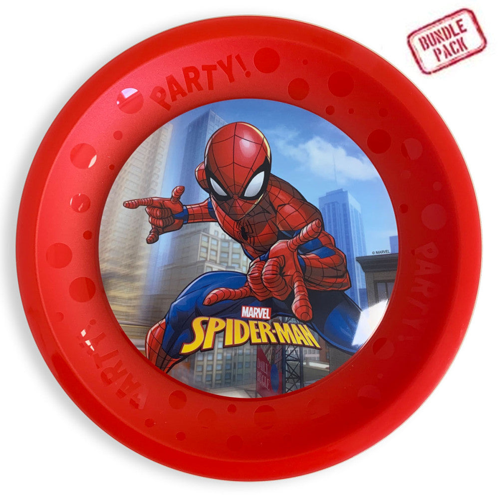 Zirnekļcilvēka noziegumu cīnītāja mikro premium plastmasas šķīvju komplekts 4 gab. 21 cm