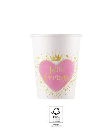 Princeses mazās princeses papīra krūzītes 8 gab. 200 ml FSC
