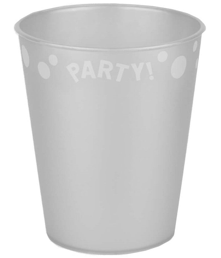 Party Silver Silver mikro premium plastmasas krūzīte 250 ml