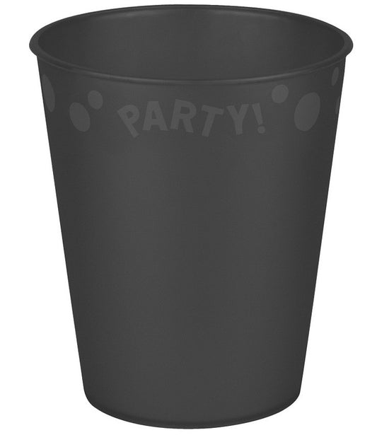 Party Black Melna mikro augstākās kvalitātes plastmasas krūzīte 250 ml