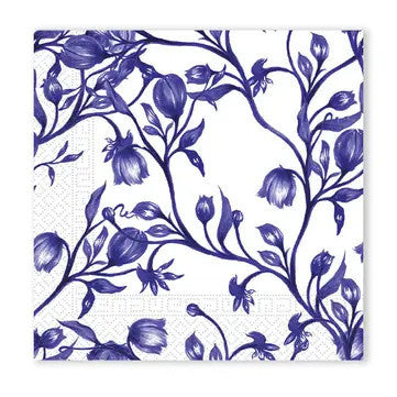 Zilas porcelāna salvetes "Flower Blue", 20 gab., 33x33 cm