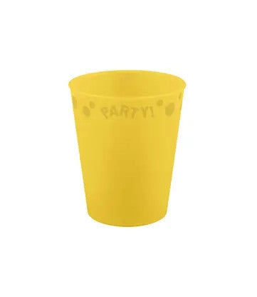 Party Yellow Dzeltens mikro premium plastmasas glāze 250 ml