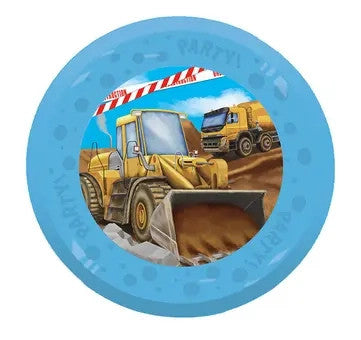 Construction Grabber mikro augstākās kvalitātes plastmasas ēdamo šķīvju komplekts, 4 gab., 21 cm