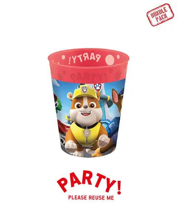 Ķepu patruļas glābšanas varoņu mikro premium plastmasas krūzīšu komplekts 4 gab. 250 ml