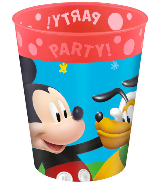 Disney Mickey Rock the House mikro premium plastmasas krūzīšu komplekts 4 gab. 250 ml