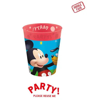Disney Mickey Rock the House mikro premium plastmasas krūzīšu komplekts 4 gab. 250 ml