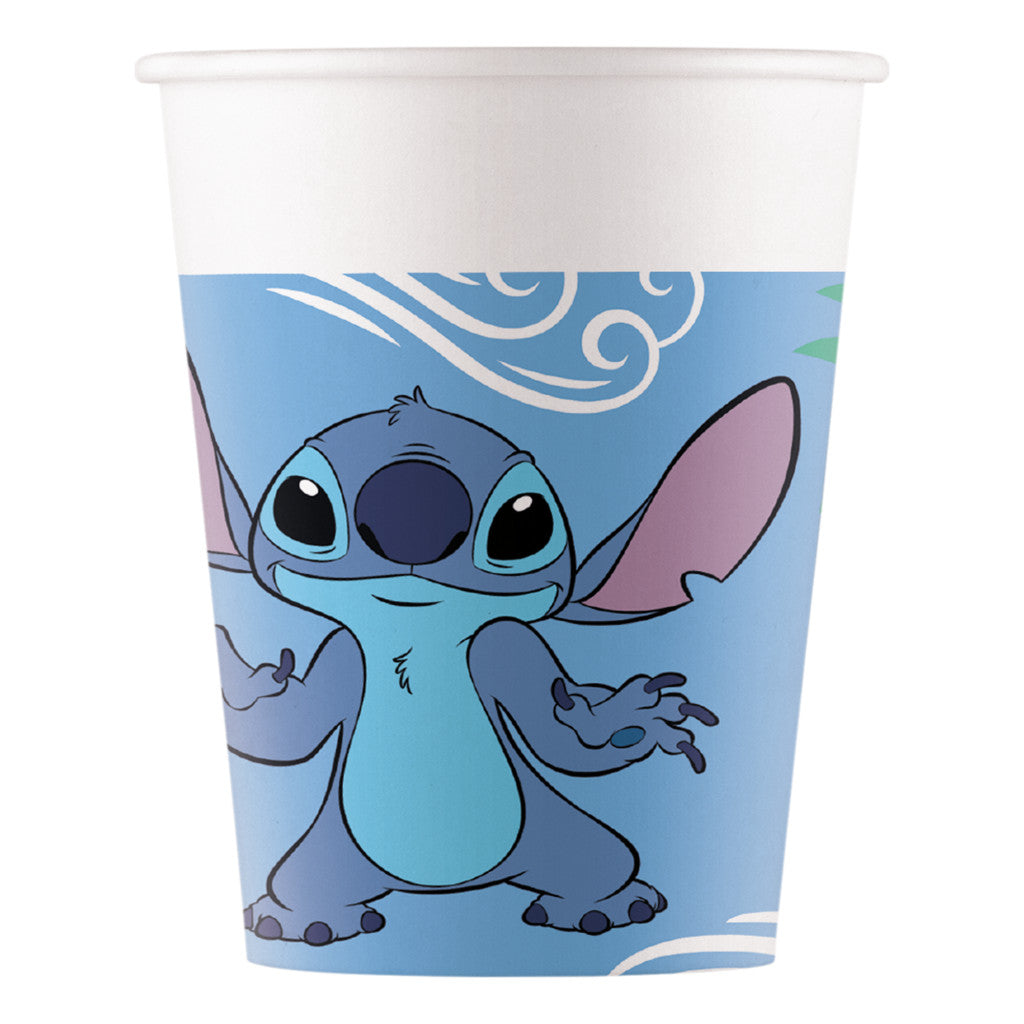 Disney Lilo un Stitch eņģeļu papīra krūzītes 8 gab. 200 ml FSC