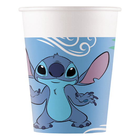 Disney Lilo un Stitch eņģeļu papīra krūzītes 8 gab. 200 ml FSC
