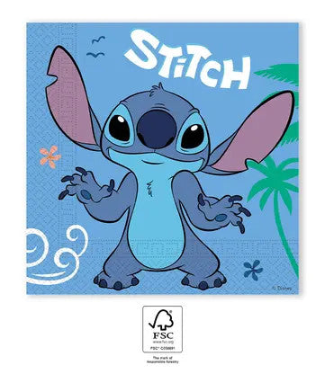 Disney Lilo un Stitch eņģeļu salvetes 20 gab. 33x33 cm FSC