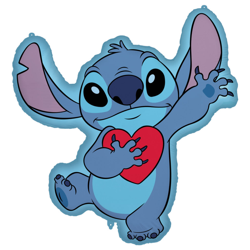 Disney Lilo un Stitch sirds formas folijas balons 86 cm