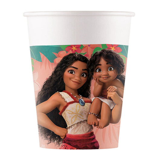 Disney Vaiana Sailing Spirit 8 papīra krūzītes 200 ml FSC