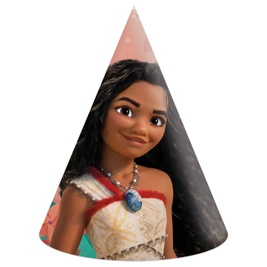 Disney Vaiana Sailing Spirit ballīšu cepures, trīsstūrveida, 6 gab. FSC
