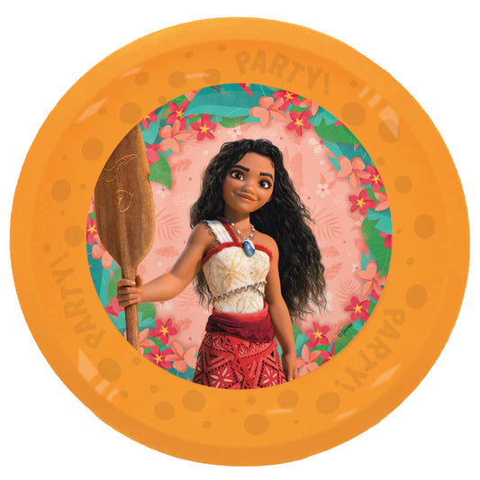 Disney Vaiana Sailing Spirit mikro augstākās kvalitātes plastmasas šķīvju komplekts, 4 gab., 21 cm