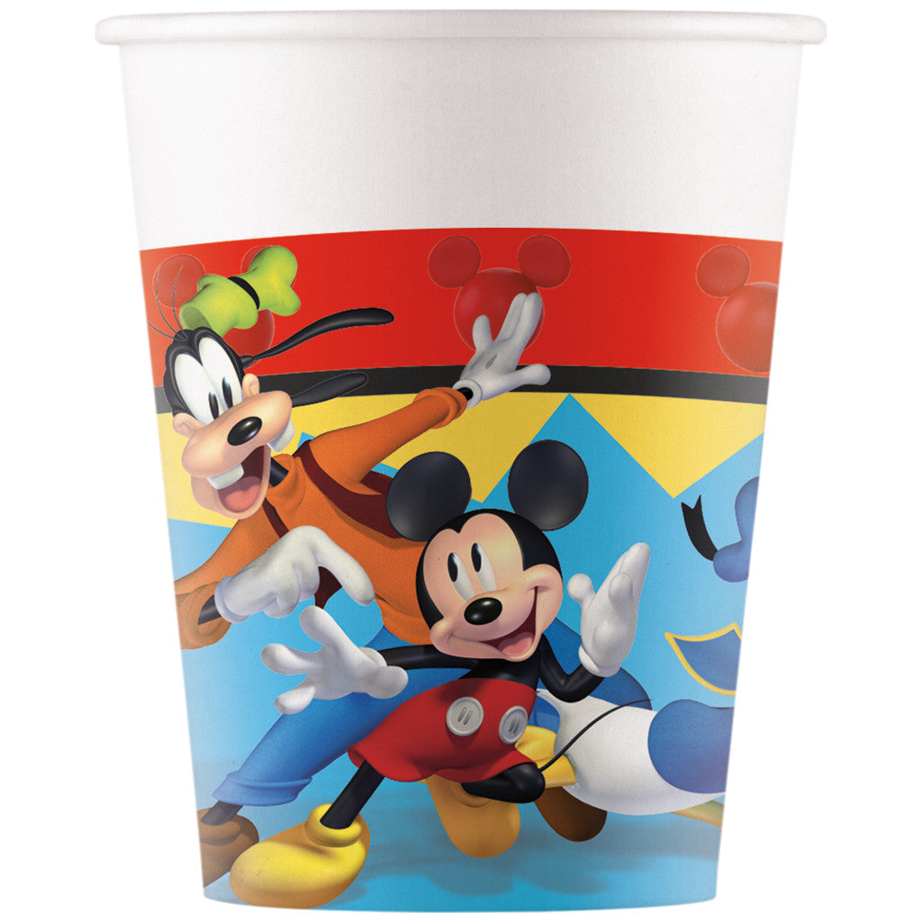 Disney Mickey Jump Into Fun papīra krūzītes 8 gab. 200 ml FSC