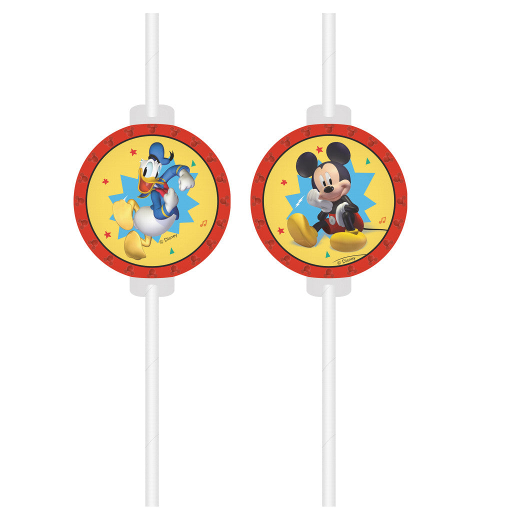 Disney Mickey Jump Into Fun papīra salmiņu komplekts, 4 gab. FSC