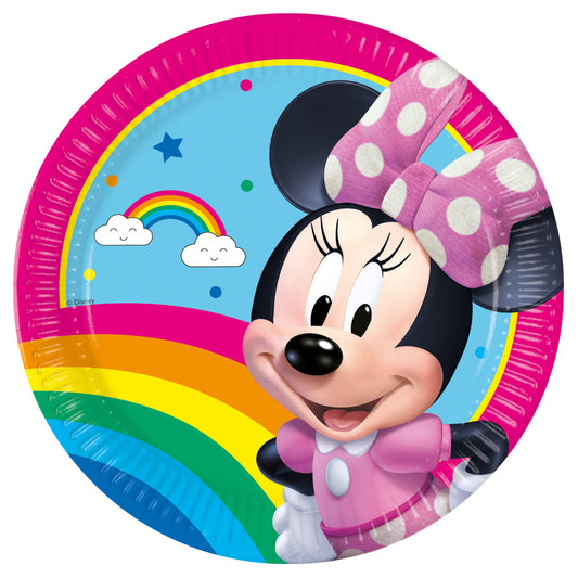 Disney Minnie Makes Me Smile papīra šķīvji 8 gab. 23 cm FSC