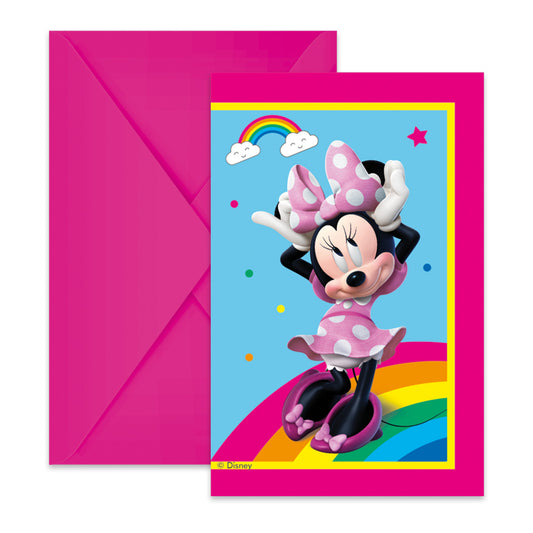 Disney Minnie Makes Me Smile ballītes ielūgums 6 gabali FSC