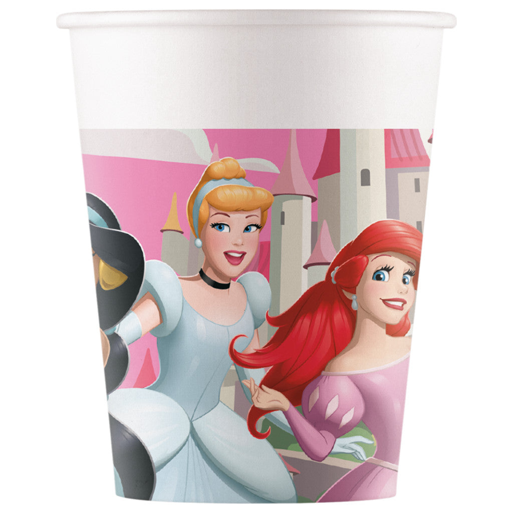 Disney Princess Create Your World papīra krūzītes, 8 gab. iepakojumā, 200 ml, FSC