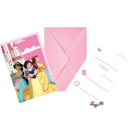 Disney Princess Create Your World ballīšu ielūgumi 6 gab. FSC