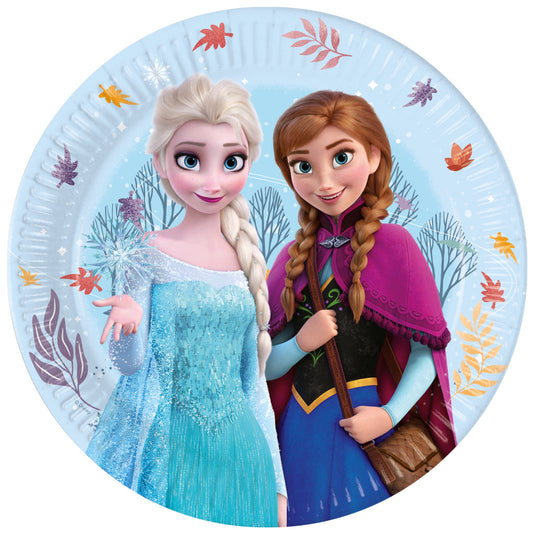 Disney Frozen Idyllic Wonder papīra šķīvji 8 gab. 23 cm FSC