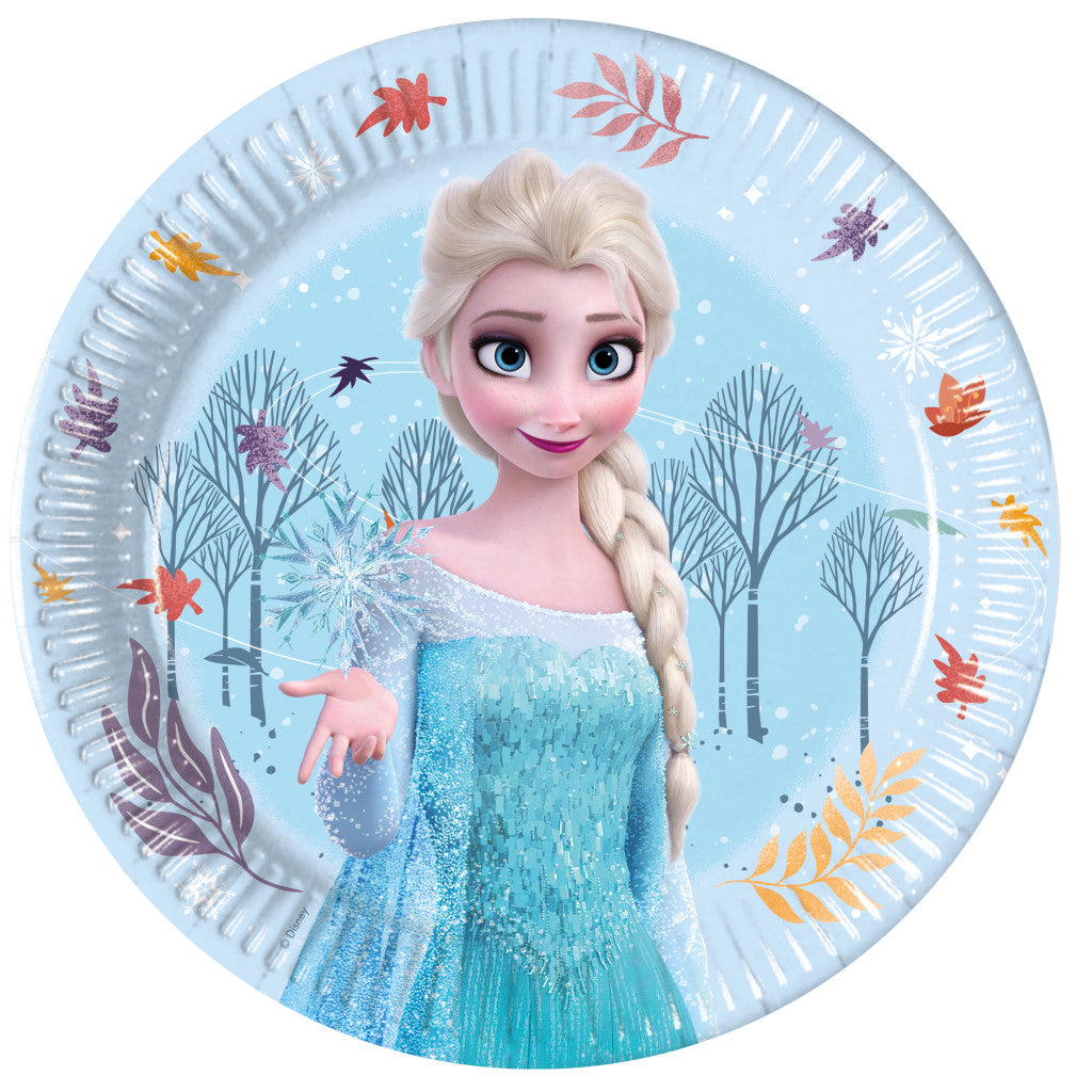 Disney Frozen Idyllic Wonder papīra šķīvji 8 gab. 20 cm FSC
