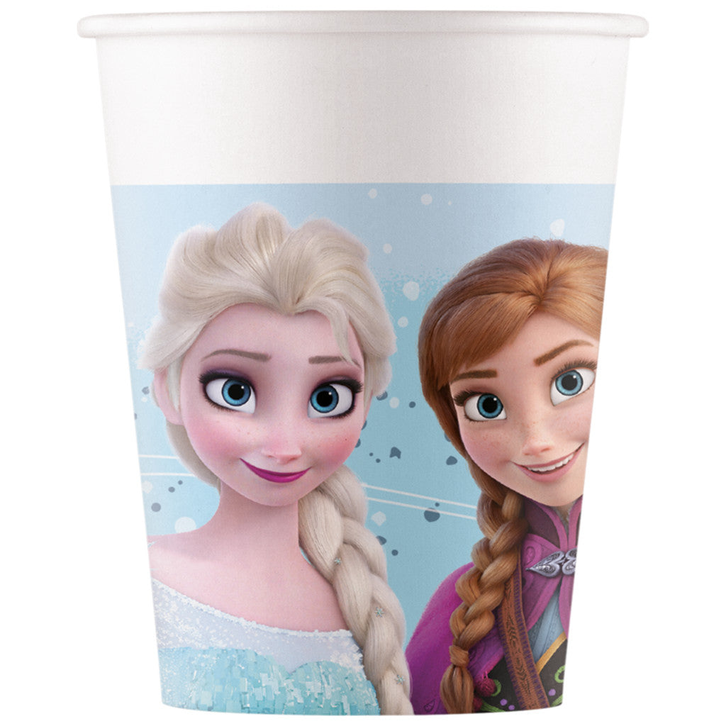 Disney Frozen Idyllic Wonder papīra krūzīšu iepakojums, 8 gab., 200 ml, FSC