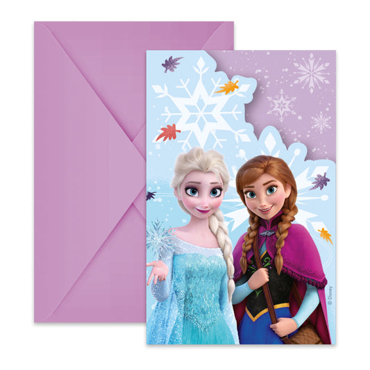 Disney Frozen Idyllic Wonder ballītes ielūgumu komplekts (6 gab.) FSC