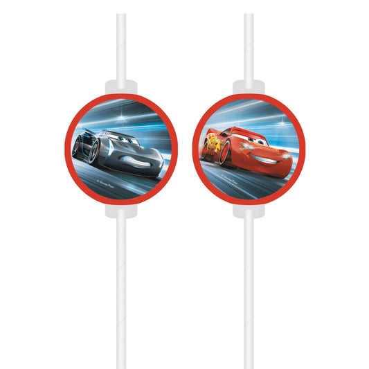 Disney Cars Uzvara ir mana papīra salmiņu komplekts, 4 gab. FSC