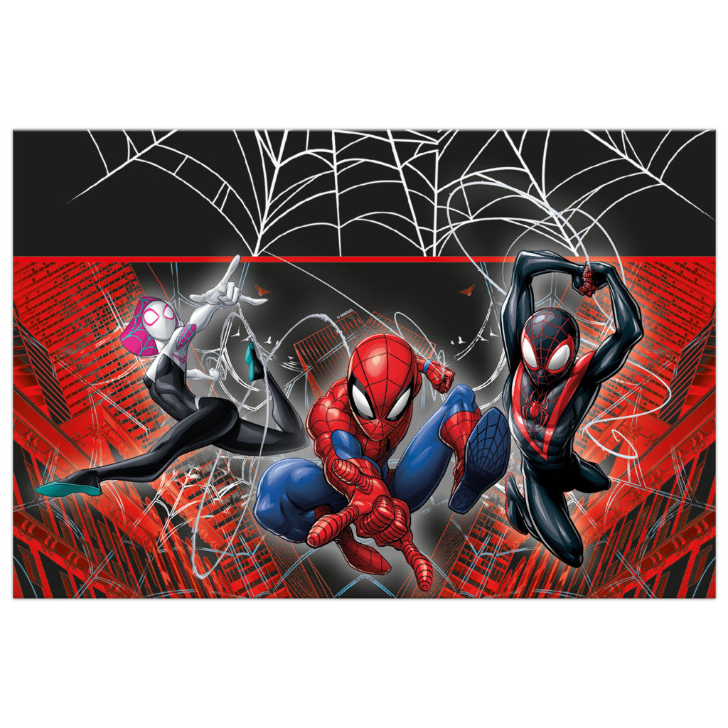 Zirnekļcilvēka Tīklu pasaule plastmasas galdauts 120x180 cm