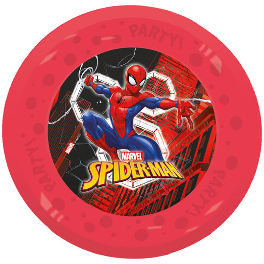 Zirnekļcilvēka "World of Webs" mikro premium plastmasas šķīvju komplekts 4 gab. 21 cm