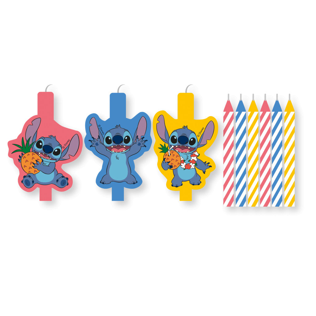 Disney Lilo un Stitch eņģeļa dzimšanas dienas svece, 9 sveču komplekts