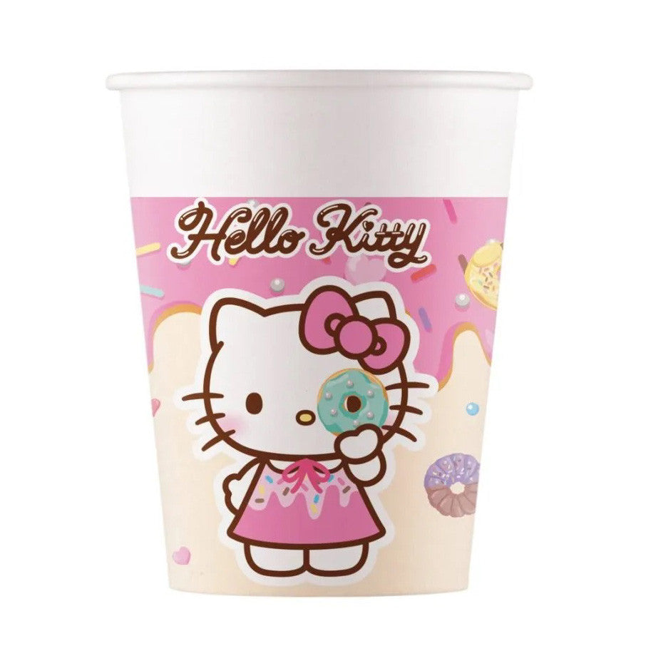 Hello Kitty Kuromi papīra krūzītes 8 gab. 200 ml