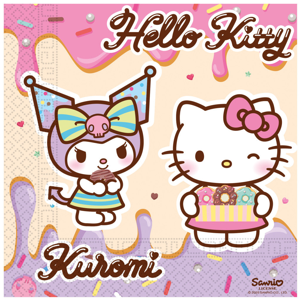 Hello Kitty Kuromi 20 salvetes 33x33 cm FSC