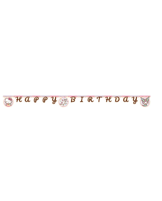 Hello Kitty Kuromi dzimšanas dienas laimīgās dienas zīme FSC 2 m