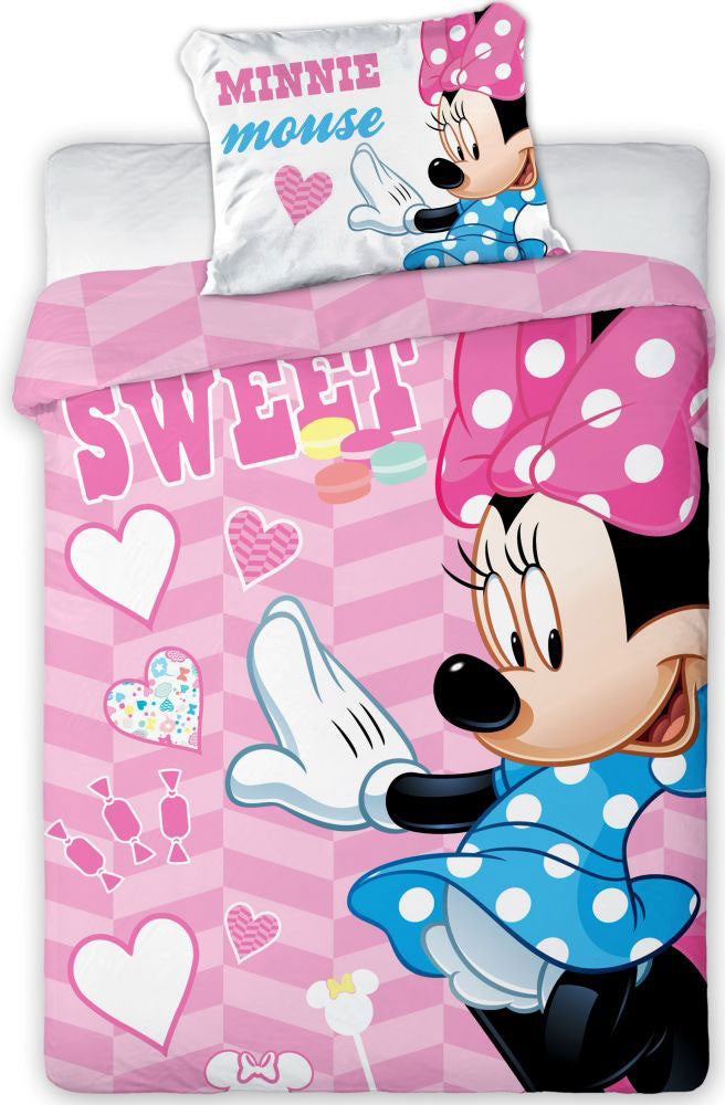 Disney Minnie Sweet bērnu gultasveļas komplekts 100–135 cm, 40–60 cm