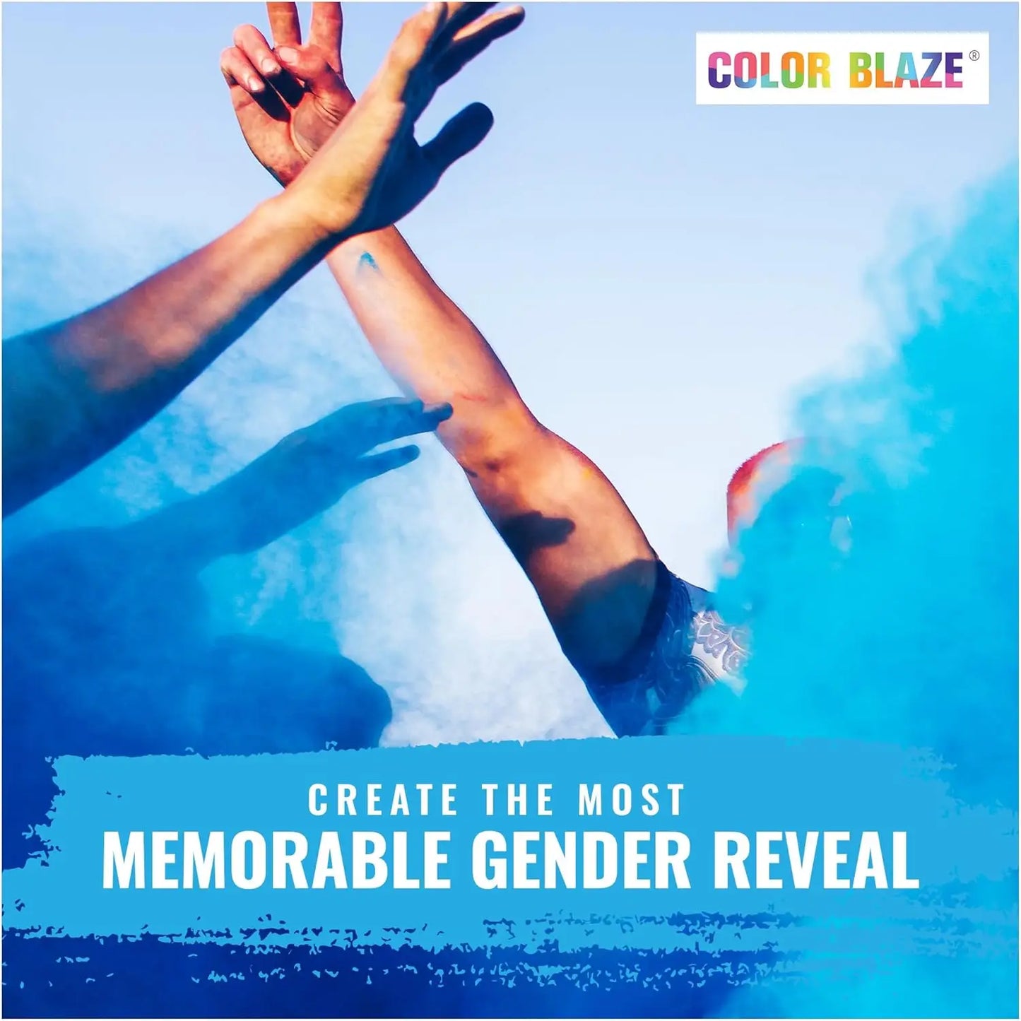 Pulverkrāsas mazuļa dzimuma atklāšanas ballītei