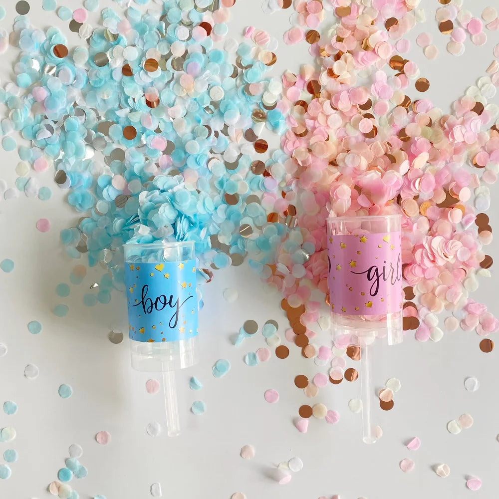 Dzimuma atklāšanas ballītes konfeti Push Pop