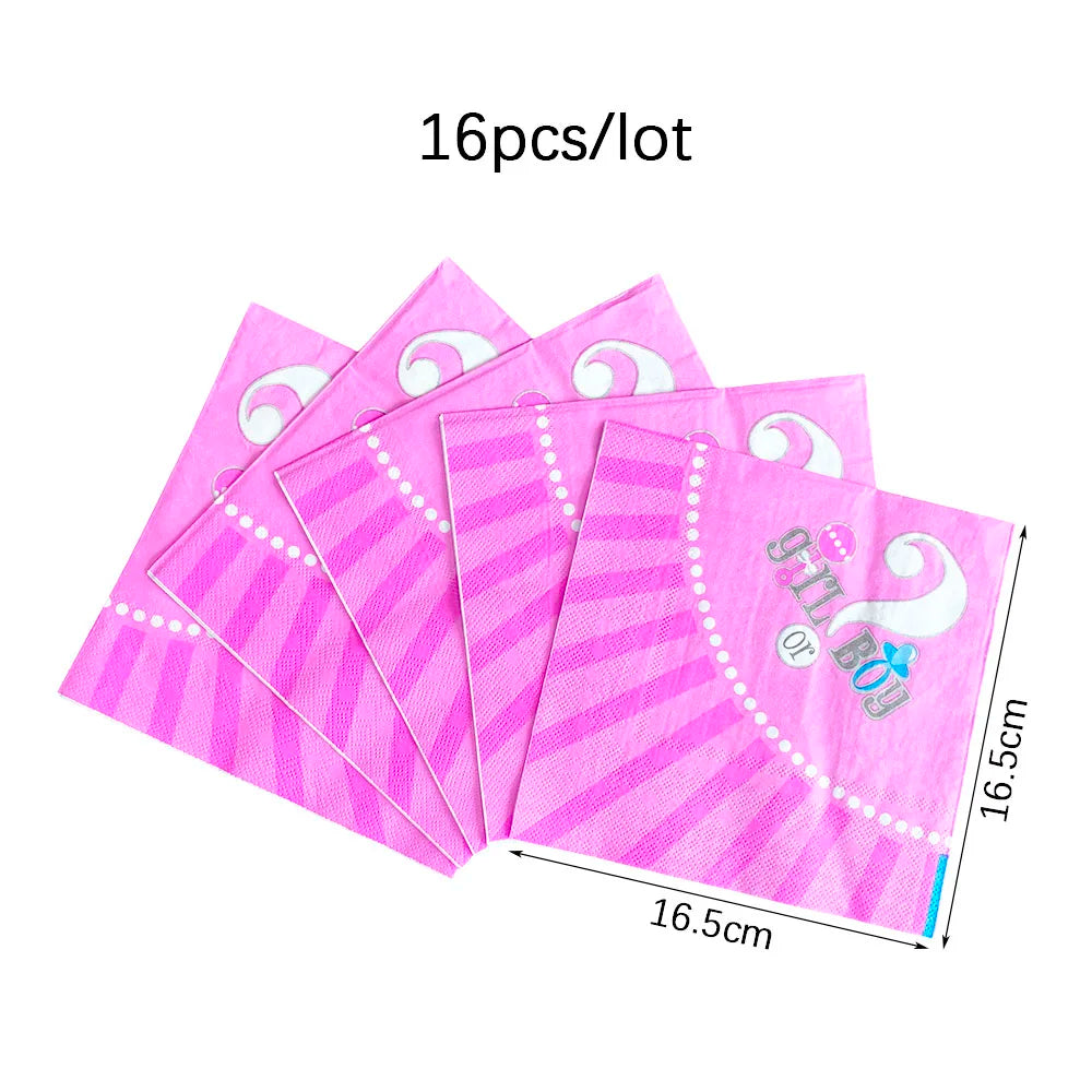 Galda piederumi dzimuma atklāšanas ballītei