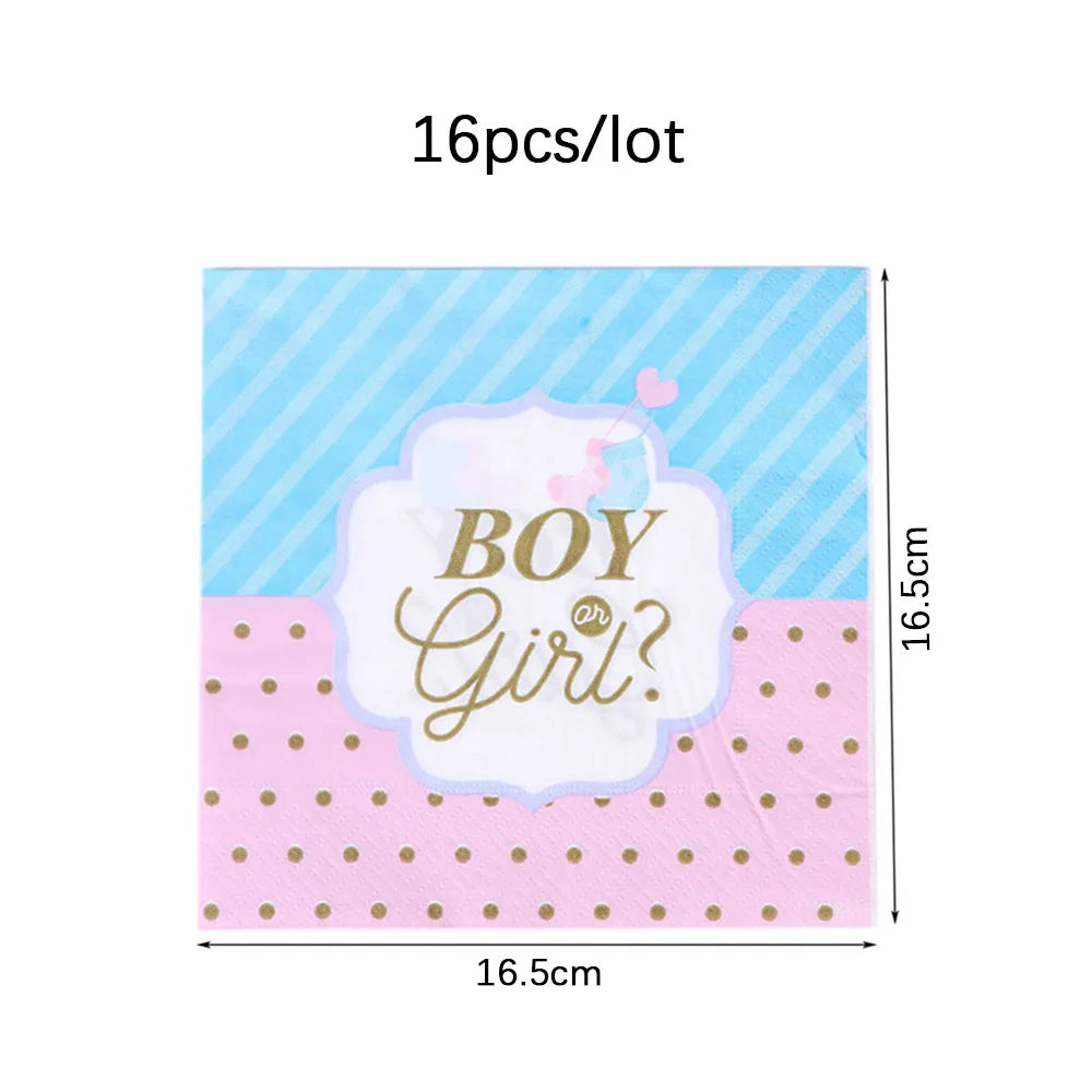 Galda piederumi dzimuma atklāšanas ballītei