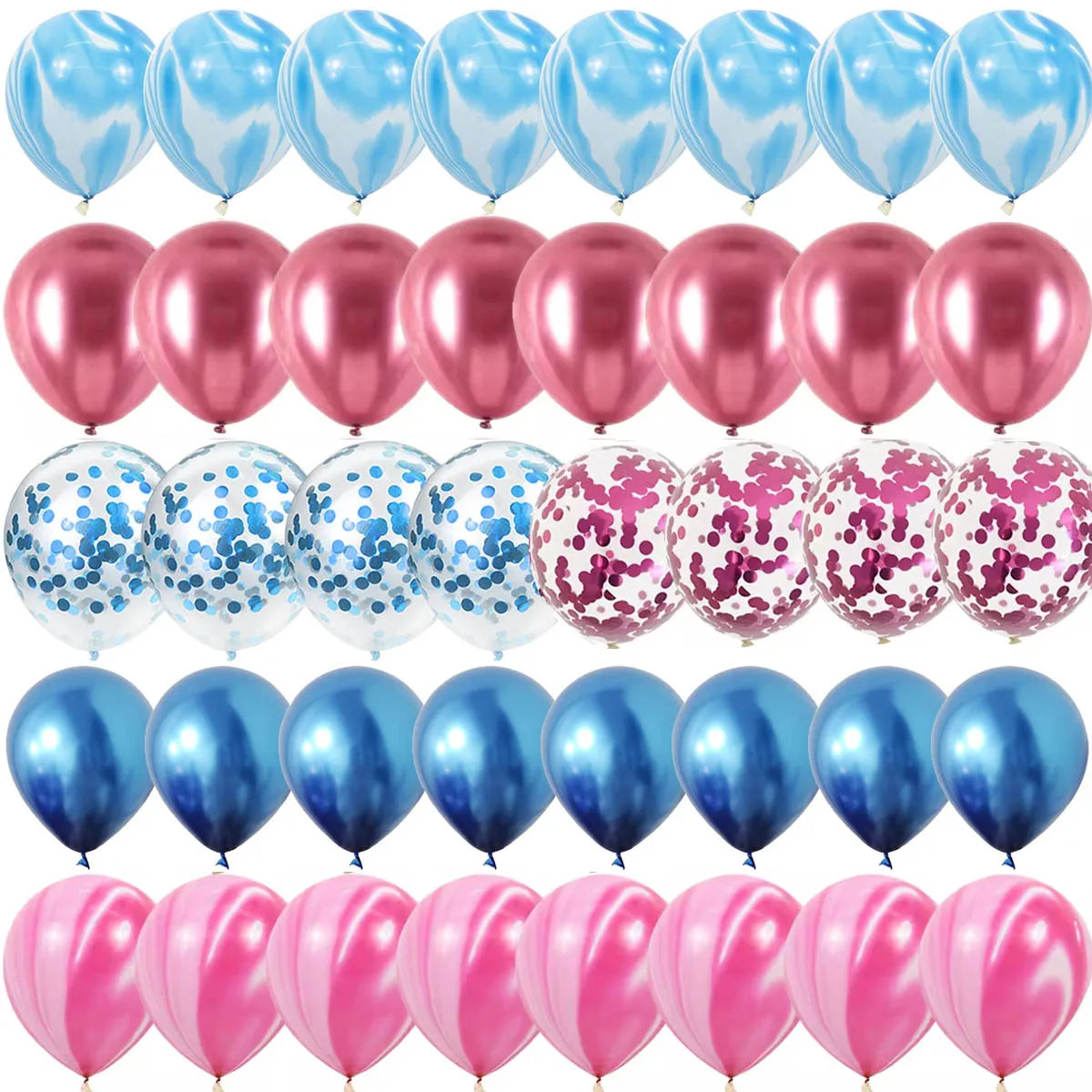 Baloni dzimumu atklāšanas ballītei, rozā, zili - Gender reveal