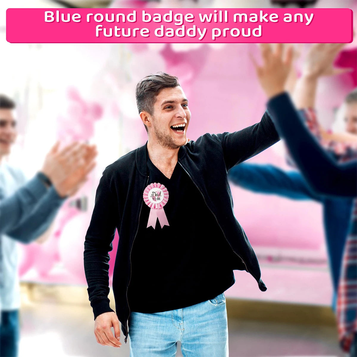 Plecu siksniņu komplekts mammai, topošajam tētim, mazuļa sagaidīšanas ballītei, dzimuma atklāšanas ballītei