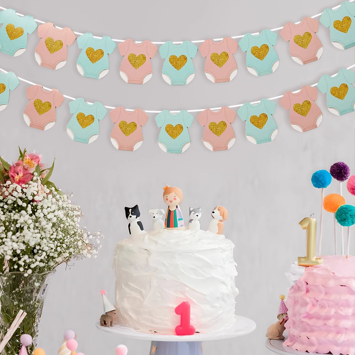 Mazuļa ballītes papīra vītnes - izkārtnes