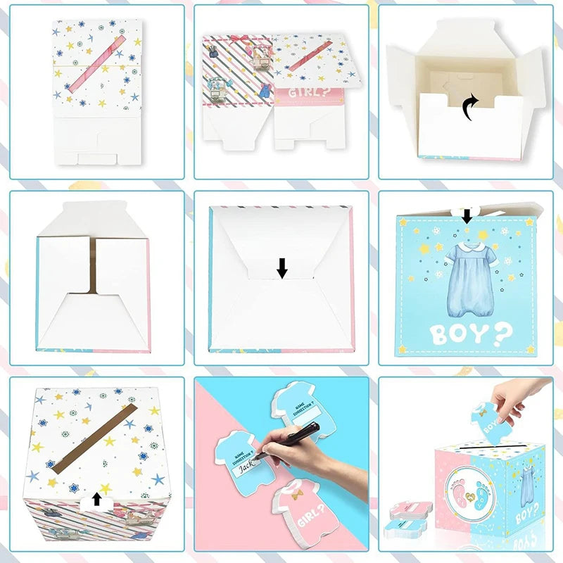 Mazuļa dzimuma atklāšanas balsošanas kaste - Gender Reveal balsošanas kaste
