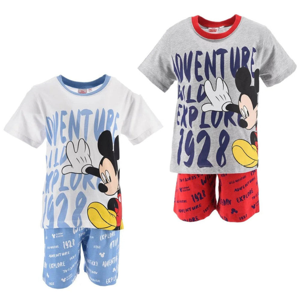 Disney Mickey bērnu īsā pidžama 3-8 gadi