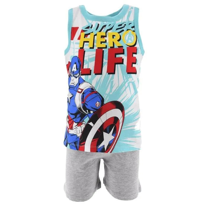 Avengers bērnu īsā pidžama 4-10 gadi