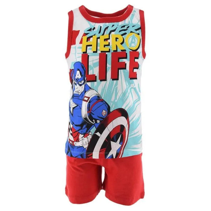 Avengers bērnu īsā pidžama 4-10 gadi