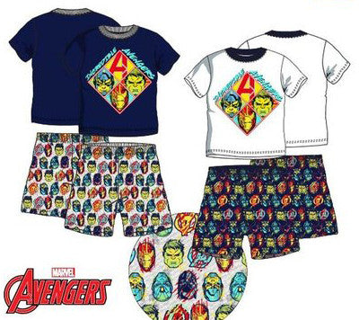 Avengers bērnu īsā pidžama 4-10 gadi
